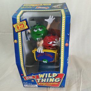 Vintage M&M's Wild Thing Roller Coaster Candy Dispenser NIB Limited Edition